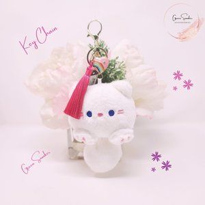 Greensnooker, Keychain, Cute Cat Plush